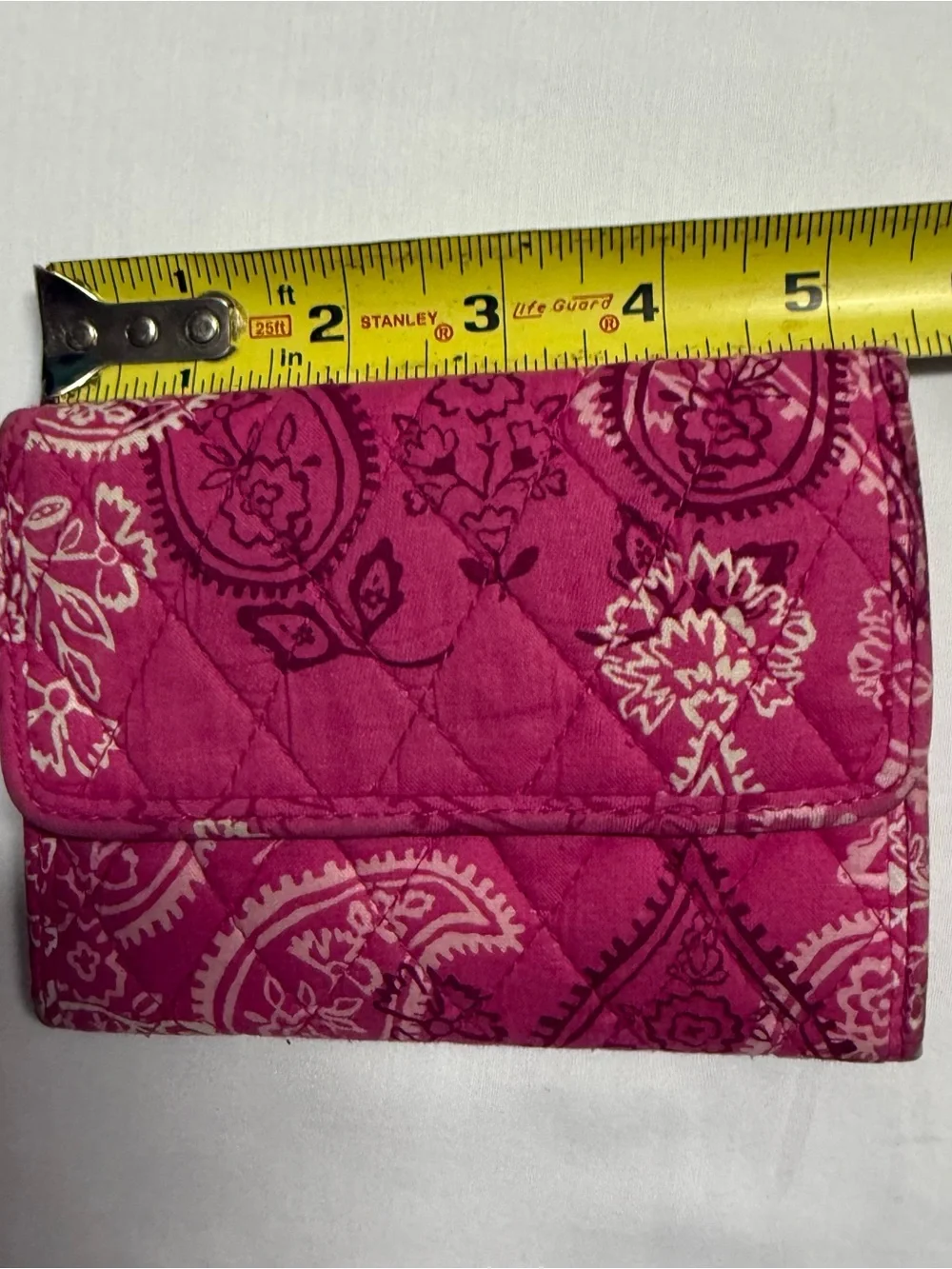 Vera Bradley Quilted Paisley Wallet - Raspberry Pink retired